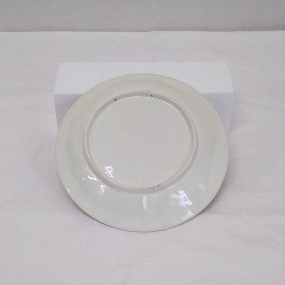 Demdaco Forever Christmas Santa Decorative 8" Plate 2002 Teddy Bear Holly Detail - Picture 5 of 6